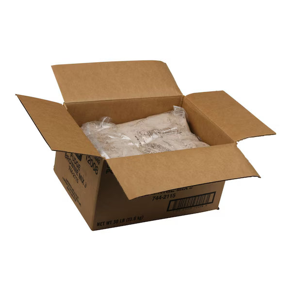 Continental Mills Value Deluxe Triple Chocolate Brownie Mix 50 Pound Each - 1 Per Case