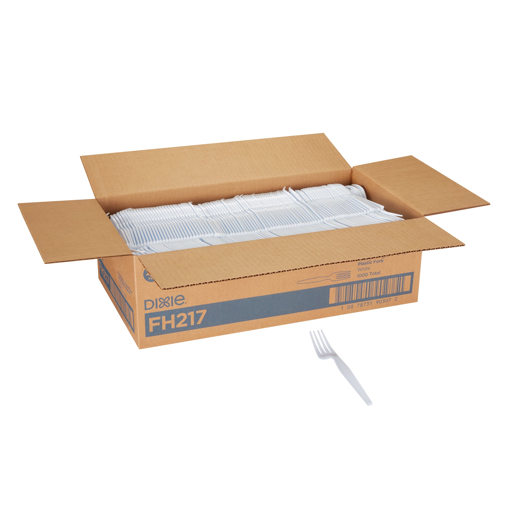 Dixie(R) Heavy-Weight Polystyrene Disposableplastic Forks By Gp Pro (Georgia-Pacific)  White  1 000