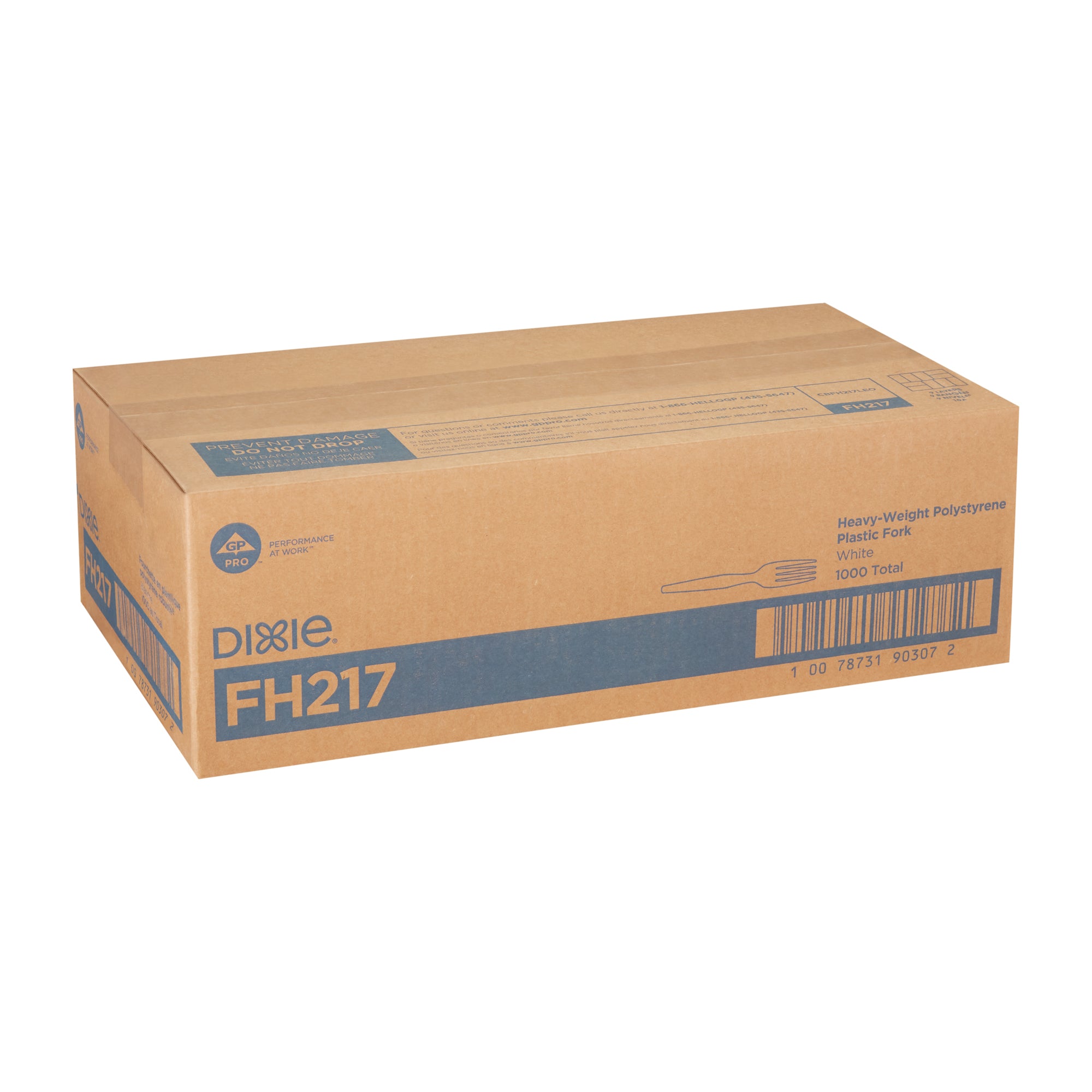 Dixie(R) Heavy-Weight Polystyrene Disposableplastic Forks By Gp Pro (Georgia-Pacific)  White  1 000