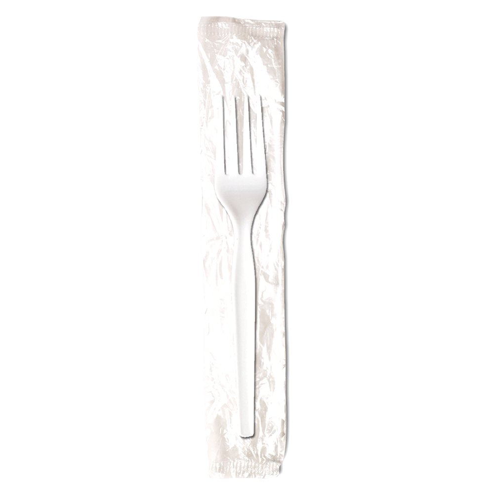 Dixie(R) Medium-Weight Polystyrene Disposable Plastic Forks By Gp Pro (Georgia-Pacific)  Individuall