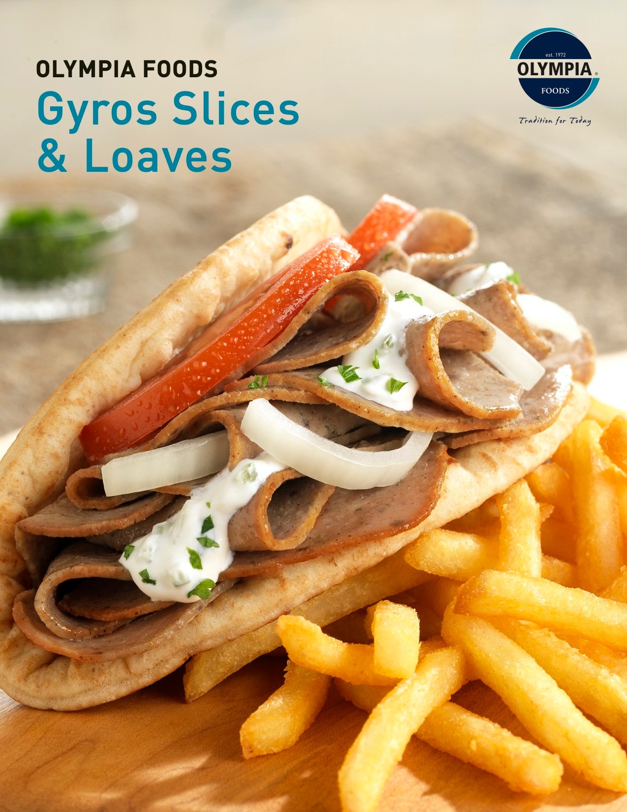 Fully Cooked Gyro Meatloaf Slice 80 Ounce Size - 4 Per Case