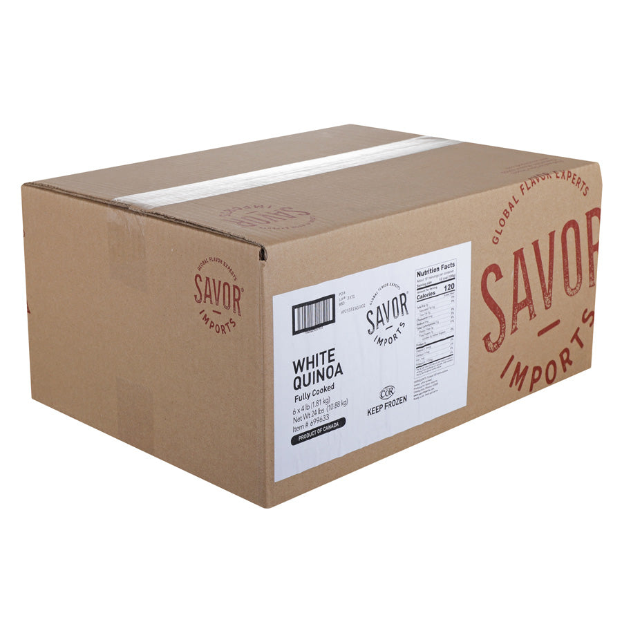 Savor Imports White Quinoa 4 Pound Each - 6 Per Case
