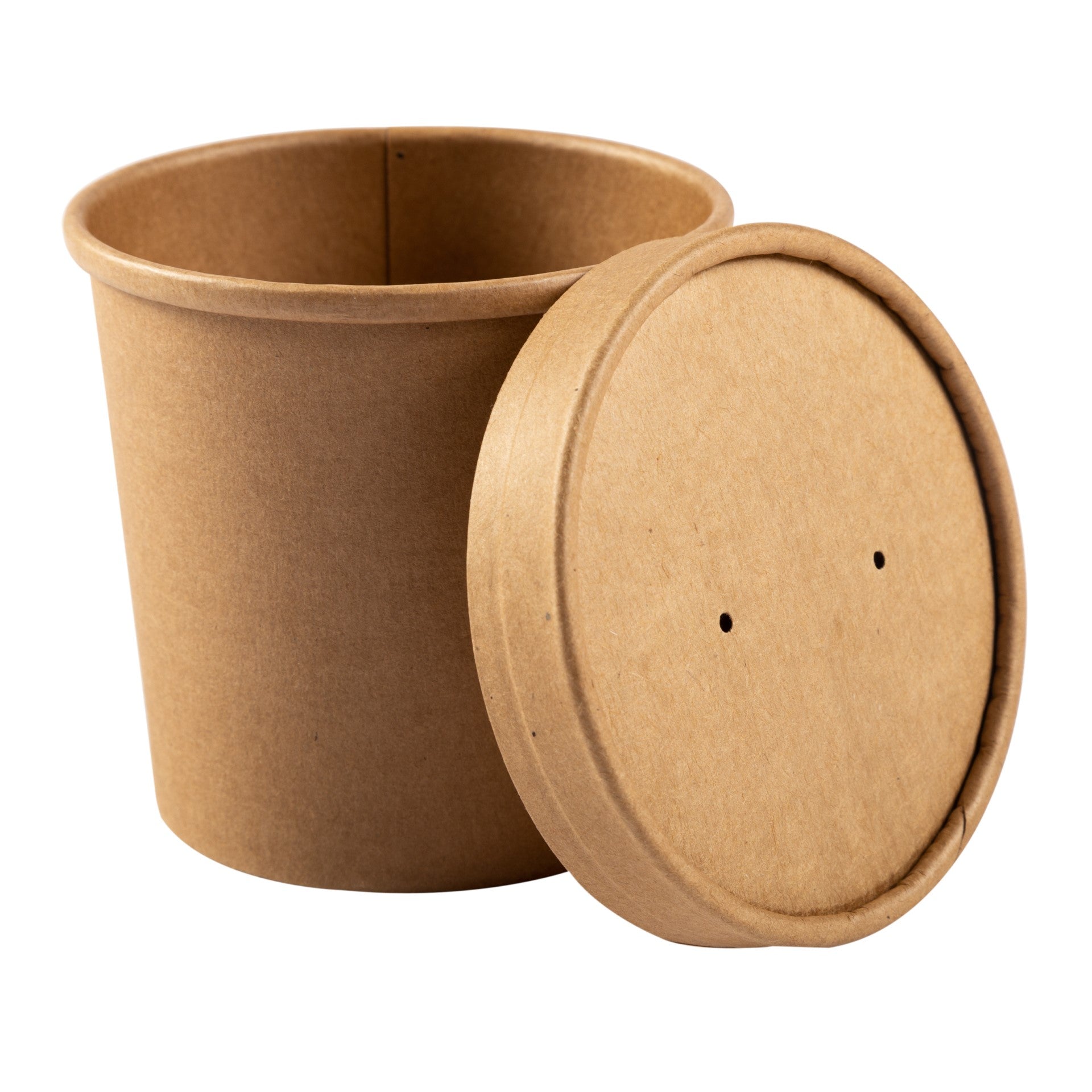 12Oz Kraft Paper Food Container And Lid Combo