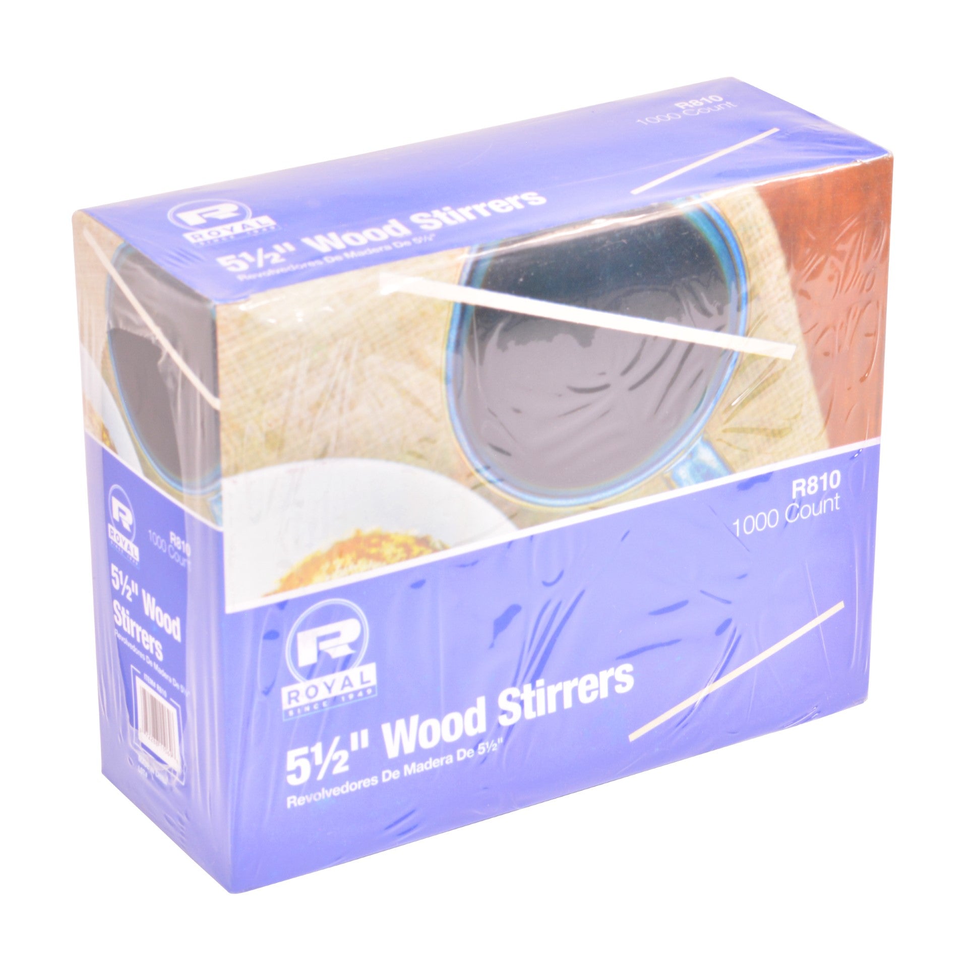 5 1/2" Wood Coffee Stirrers   Pkd 10/1000