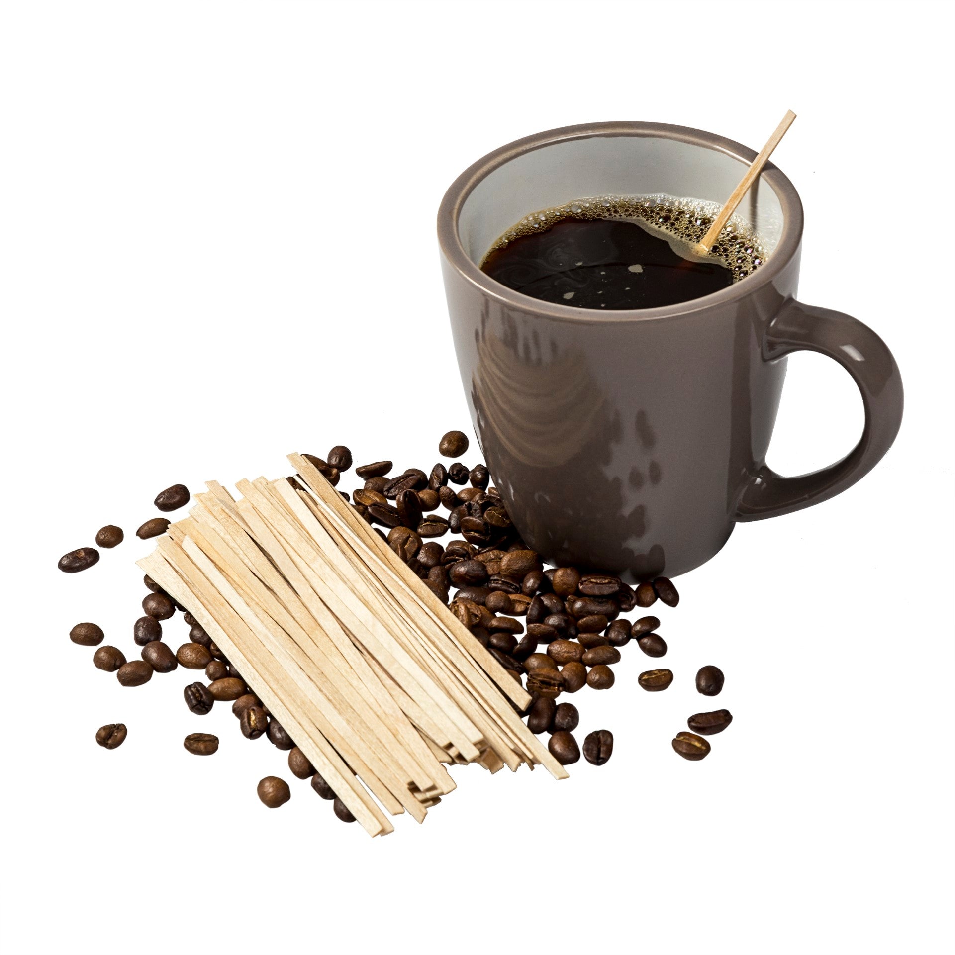 5 1/2" Wood Coffee Stirrers   Pkd 10/1000