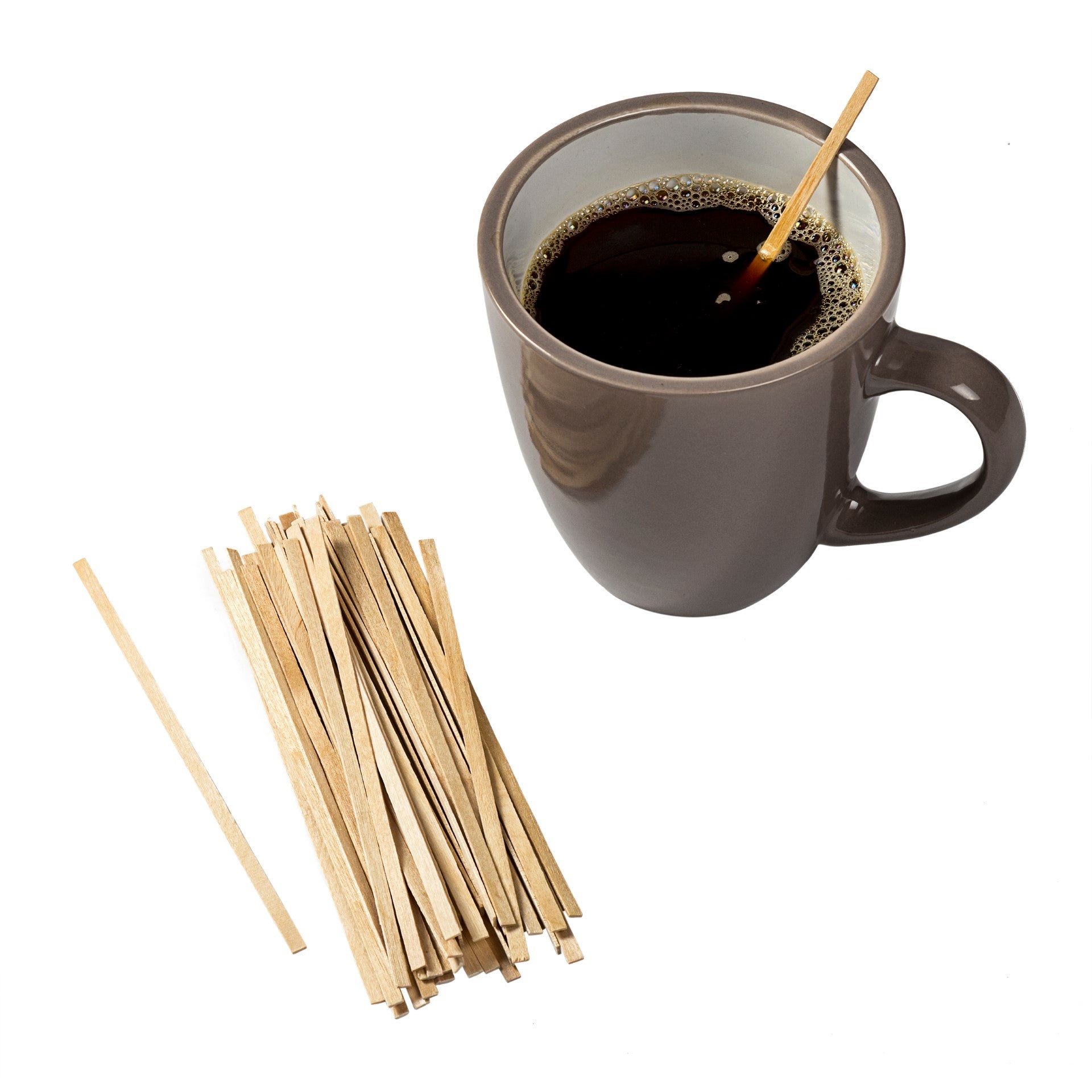 5 1/2" Wood Coffee Stirrers   Pkd 10/1000