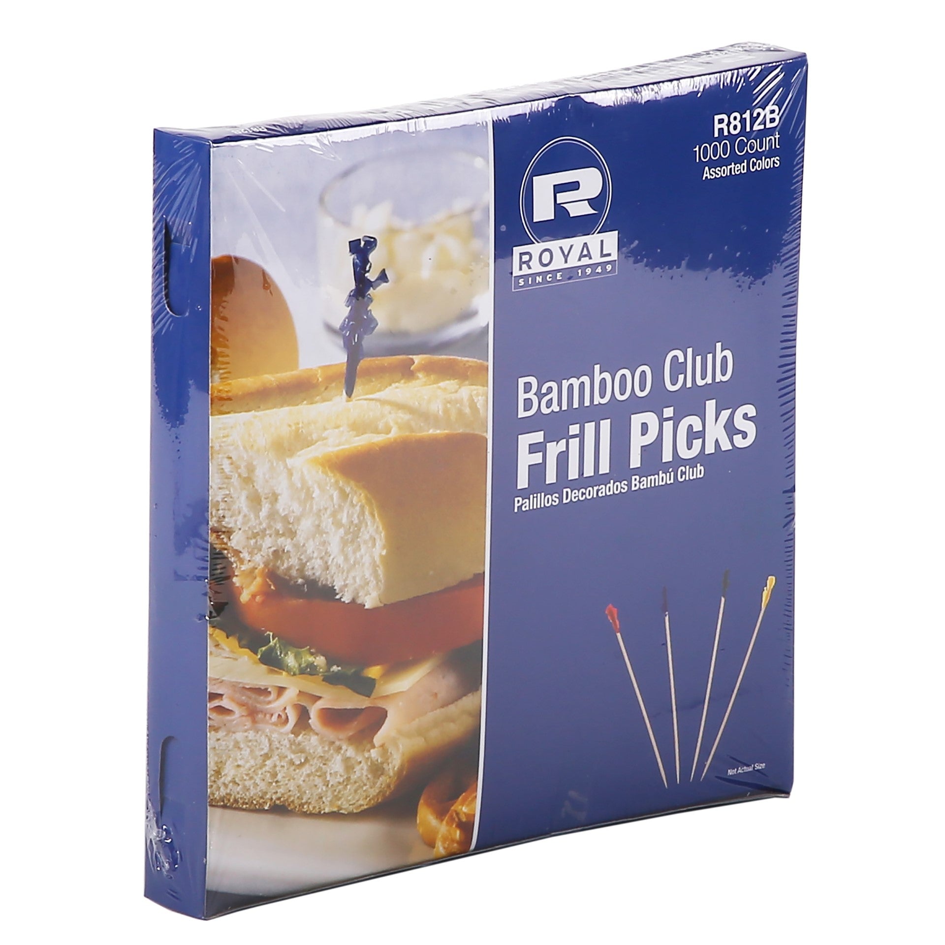 Bamboo Club Frill Picks With 10 Packs Of 1000 Picks In Each Case.