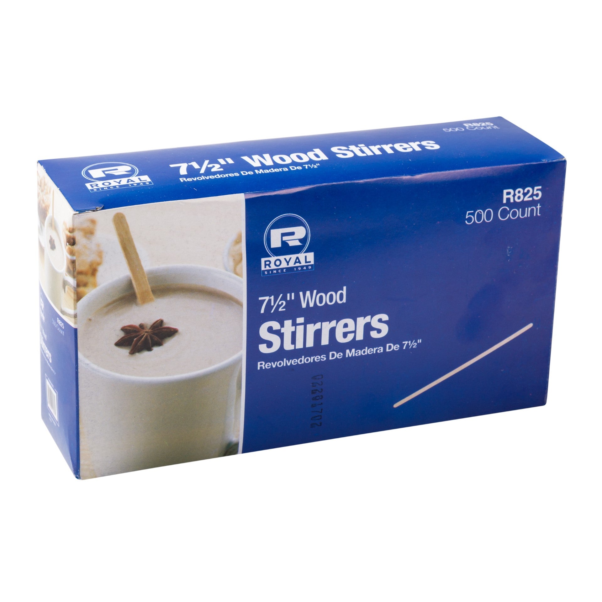 7 1/2" Wood Coffee Stirrers  10 Paclks Of 500 Per Case