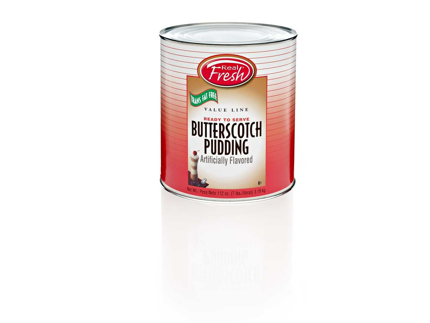 Real Fresh Trans Fat Free Butterscotch Pudding Case 7 Pound Each - 6 Per Case