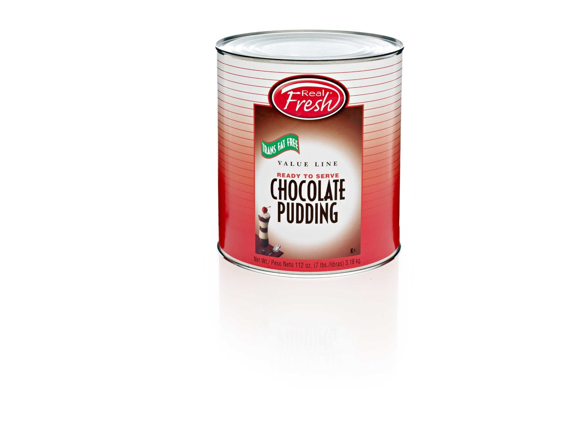 Real Fresh Cafe Classic Trans Fat Free Chocolate Pudding Case 7 Pound Each - 6 Per Case