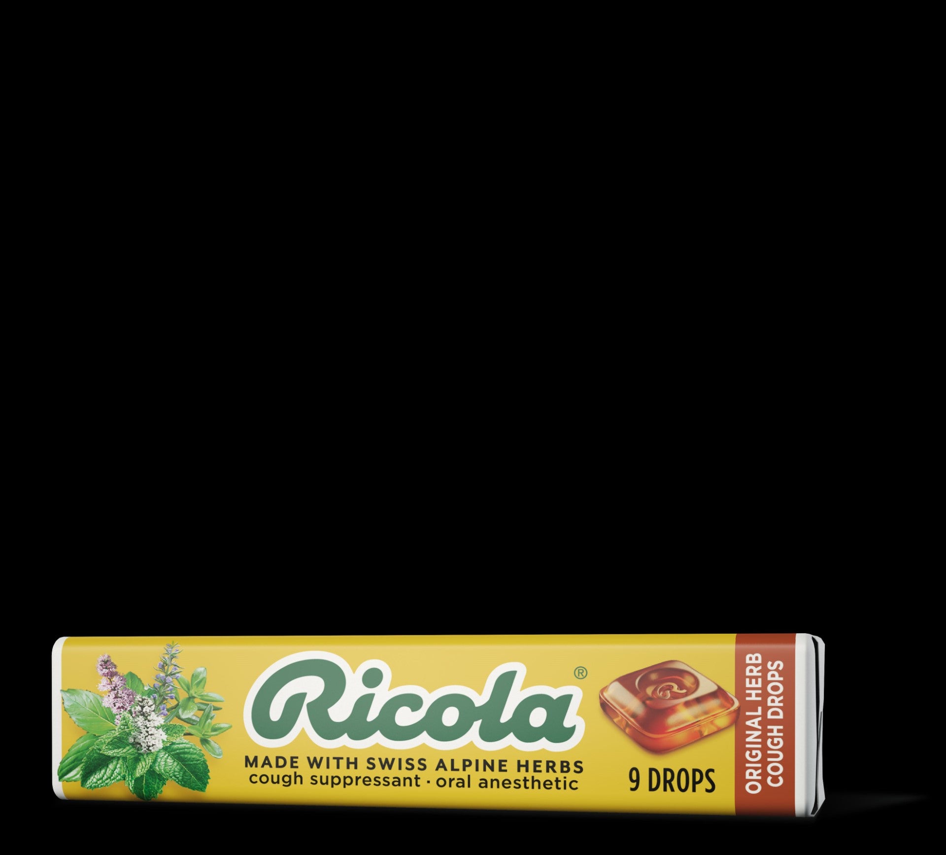 Ricola Original Herb Sticks Throat Lozenge Cough Suppressant 9 Count Packs - 240 Per Case