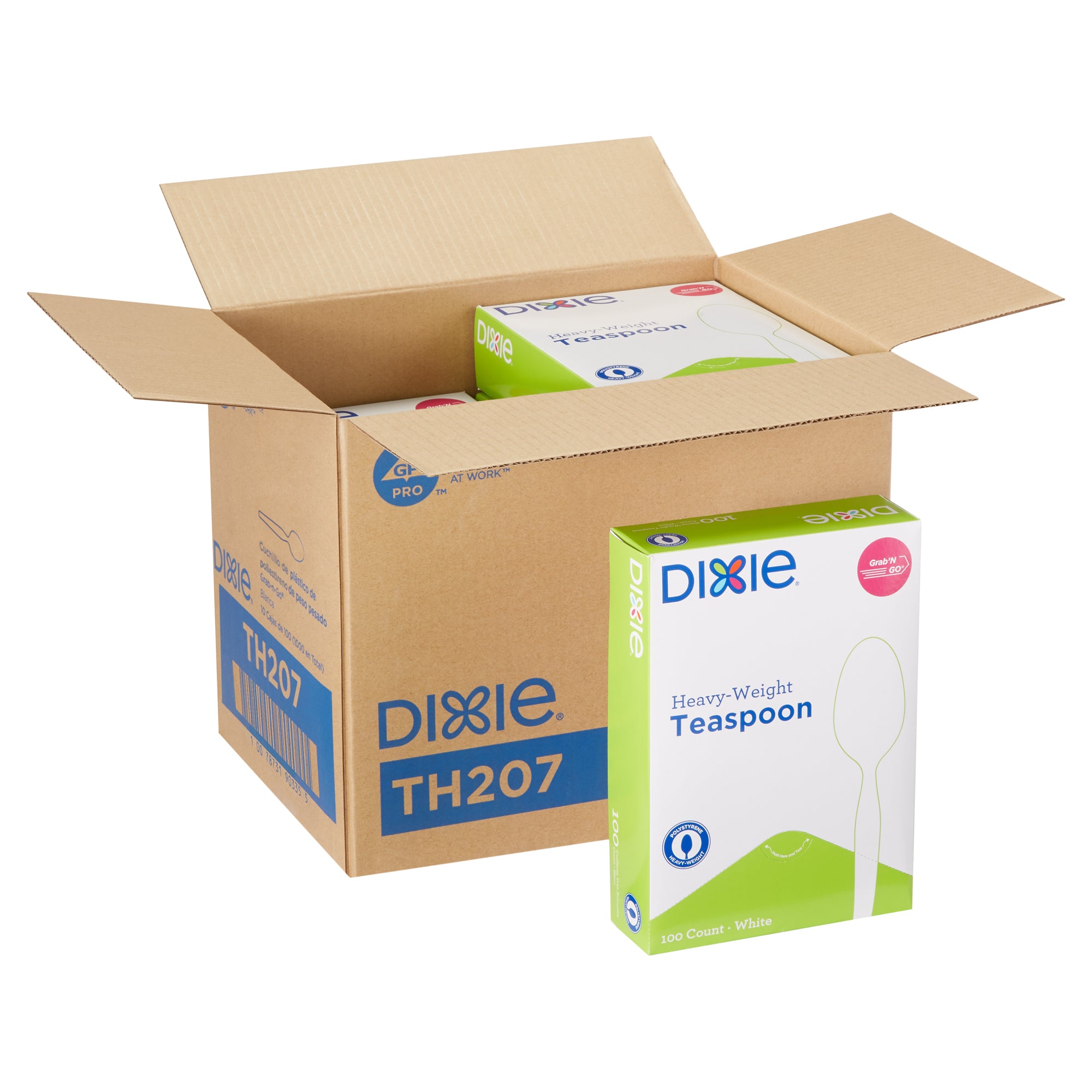 Dixie(R) Heavy-Weight Polystyrene Disposableplastic Teaspoons Grab-N-Go(R) By Gp Pro (Georgia-Pacif