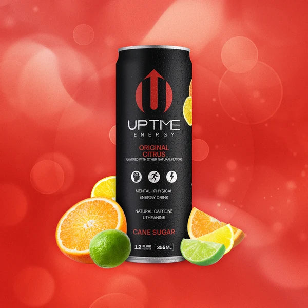 Uptime Energy - Enrgy Dark Citrus Cane Sgr - Case of 12-12 Fluid Ounce