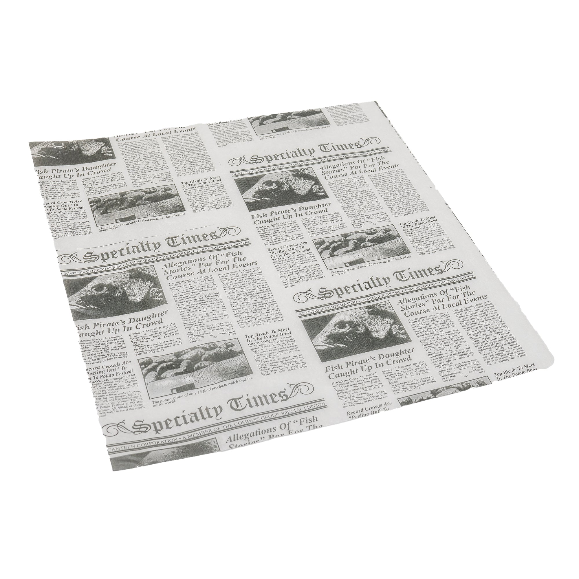 Handy Wacks 12 Inch X 12 Inch X 2.5 Inch Newpaper Deli Wrap  6 - 1000 Cnt