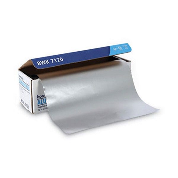 Boardwalk® Heavy-Duty Aluminum Foil Roll, 12" X 500 Ft