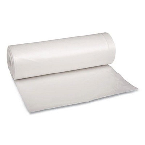 Boardwalk® Low Density Repro Can Liners, 60 Gal, 1.75 Mil, 38" X 58", Clear, 10 Bags/roll, 10 Rolls/carton