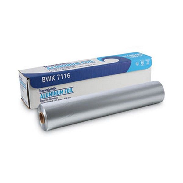 Boardwalk® Standard Aluminum Foil Roll, 18" X 1,000 Ft