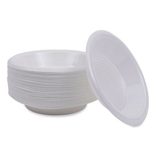 Boardwalk® Hi-Impact Plastic Dinnerware, Bowl, 5 To 6 Oz, White, 1,000/carton