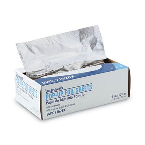 Boardwalk® Standard Aluminum Foil Pop-Up Sheets, 9 X 10.75, 500/box