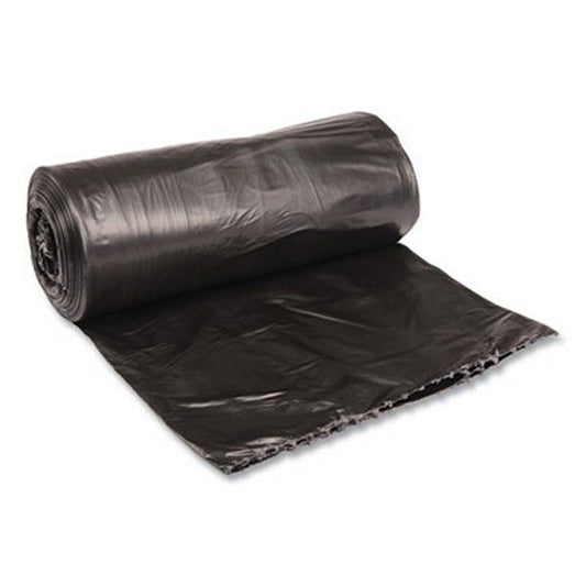 Boardwalk® Low-Density Waste Can Liners, 33 Gal, 0.5 Mil, 33" X 39", Black, 200/carton