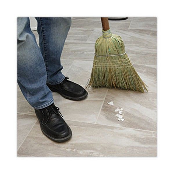 Boardwalk® Corn/fiber Brooms, Corn/synthetic Fiber Bristles, 60" Overall Length, Gray/natural, 6/carton