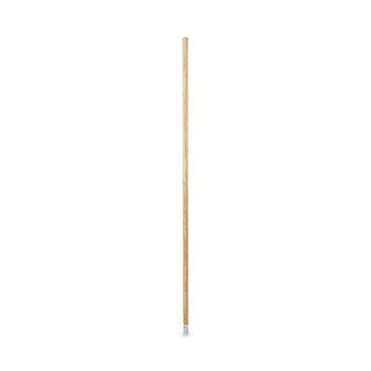 Boardwalk® Lie-Flat Screw-In Mop Handle, Lacquered Wood, 1.13" dia x 54", Natural