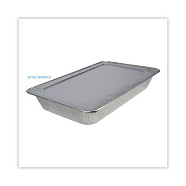 Boardwalk® Aluminum Steam Table Pans, Full-Size Deep, 3.19" Deep, 12.81 x 20.75, 50/Carton