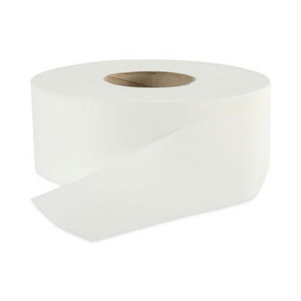 Boardwalk® Jumbo Roll Bathroom Tissue, Septic Safe, 2-Ply, White, 3.2" X 525 Ft, 12 Rolls/carton