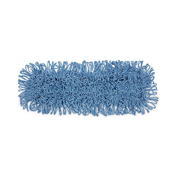 Boardwalk® Mop Head, Dust, Looped-End, Cotton/synthetic Fibers, 24 X 5, Blue