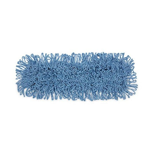 Boardwalk® Mop Head, Dust, Looped-End, Cotton/synthetic Fibers, 24 X 5, Blue