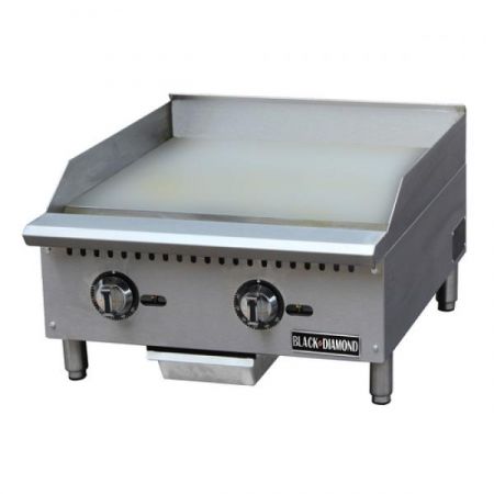 Eco Series BDCTG-24T Thermostatic Gas Griddle, Countertop, 1" Thick Smooth Griddle Plate