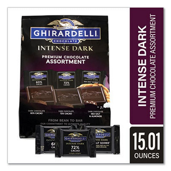 Ghiradelli Intense Dark Chocolate Premium Collection, 15.01 Bag