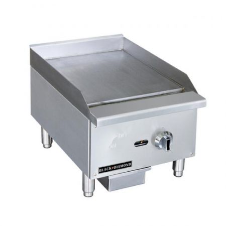 Eco Series BDECTG-16/NG Gas Griddle, Countertop, 16"w X 26"d, 5/8" Thick Smooth Steel Plate, (1) 30,000 BTU Burner