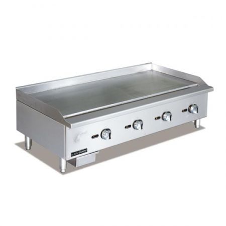 Eco Series BDECTG-48/NG Gas Griddle, Countertop, 48"w X 26"d, 3/4" Thick Smooth Steel Plate, (4) 30,000 BTU Burners