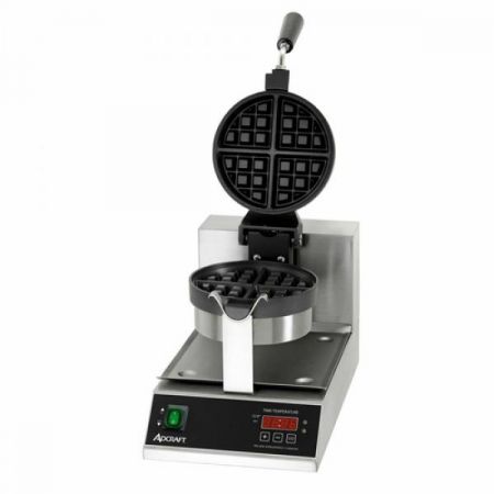 Eco Series BWM-7/R Belgian Waffle Maker, 7" Round Grids, 1-1/4" Thick Waffles, Cook 20 Waffles Per Hour