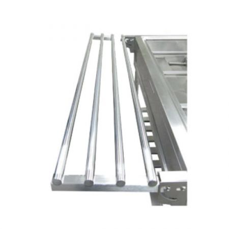 Eco Series EST-240/TH Tray Slide Shelf, 57-1/4"w X 14"d X 2"h, 4-rail, Stainless Steel