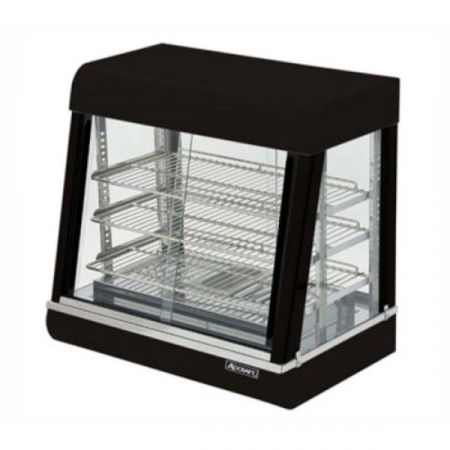 Eco Series HD-26 Heated Display Case, Countertop, Electric, 26"l X 18-3/8"w X 25-1/4"h, 3 Adjustable
