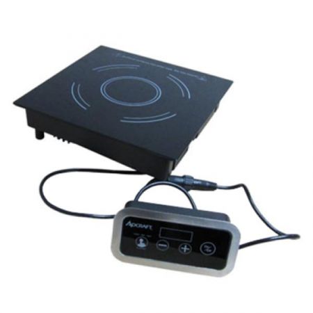 Eco Series IND-DR120V Drop-in Induction Cooker, Single, Electric, Remote Control Box, Ceramic Glass Surface, Digital Controls