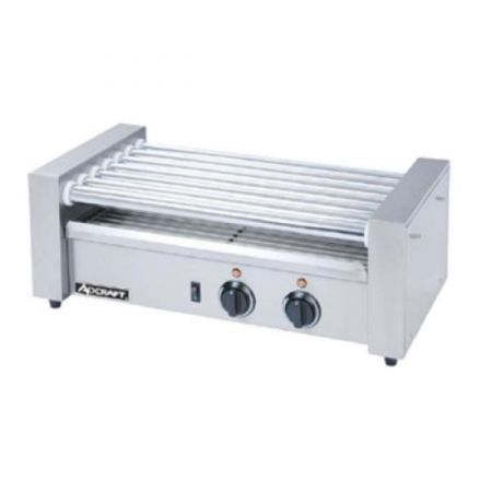 Eco Series RG-07 Hot Dog Grill, Roller-type, 22-1/2" X 12" X 8", 7 Stainless Steel Rollers, 360 Deg