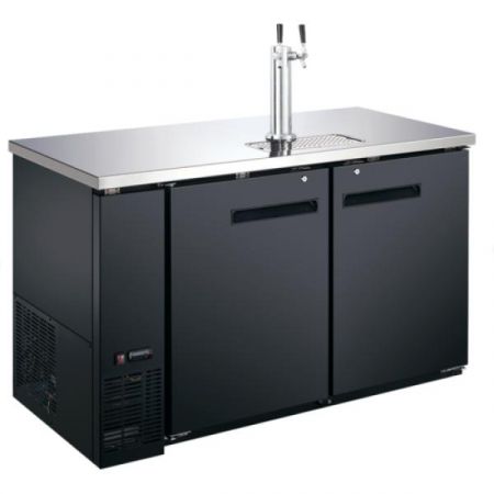 Eco Series USBD-5928/2 Draft Beer Cooler/dispenser, 59"w X 27-3/4"d, 19.0 Cu.ft., Side Mounted Compressor