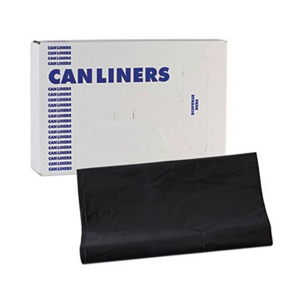 Boardwalk® Linear Low Density Industrial Can Liners, 56 Gal, 1.7 Mil, 43 X 47, Black, 100/carton