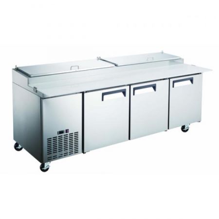 Eco Series GRPZ-3D Refrigerated Pizza Prep Table, 3-section, 92"w X 31-1/2"d X 43"h, 24 Cu.ft.