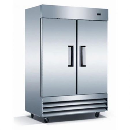 Eco Series GRFZ-2D Freezer, Reach-in, 2-section, 54"w X 32-1/4"d X 82-1/2"h, 48 Cu.ft., Bottom