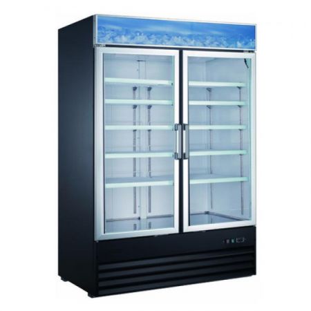Eco Series USRFS-2D/54 Refrigerated Merchandiser, 2-section, 53-1/4"w X 31-3/4"d X 79-1/4"h, 45.0