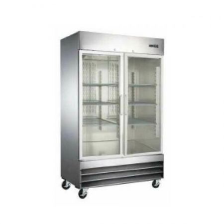 Eco Series USRF-2D-G Refrigerator, Reach-in, 2-section Glass Door, 48 cu. ft.