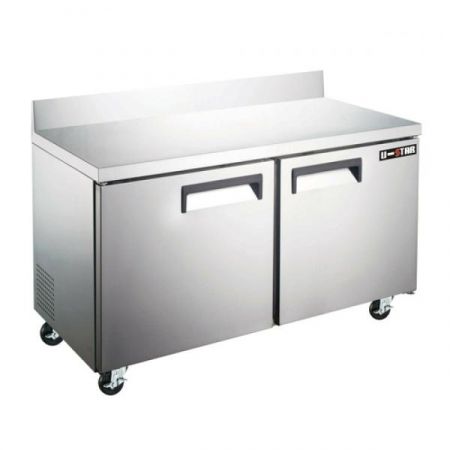 Eco Series USWF-2D Freezer Work Top Counter, 47-1/4"w X 29-1/2"d X 38-3/4"h Overall Size, 11.2 Cu. Ft.