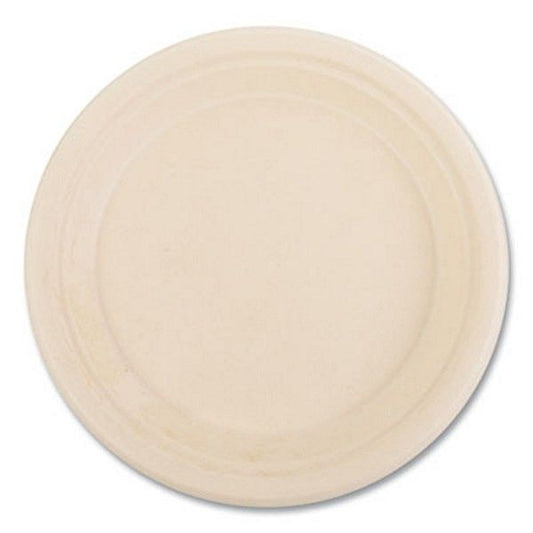 Boardwalk® Boardwalk Bagasse PFAS-Free Dinnerware, Plate, 9" dia, Tan, 500/Carton