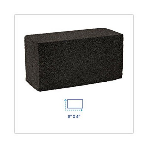 Boardwalk® Grill Brick, 8 X 4, Black, 12/carton