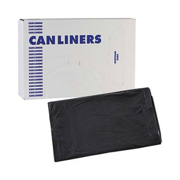 Boardwalk® Linear Low Density Industrial Can Liners, 30 Gal, 0.65 Mil, 30 X 36, Black, 200/carton