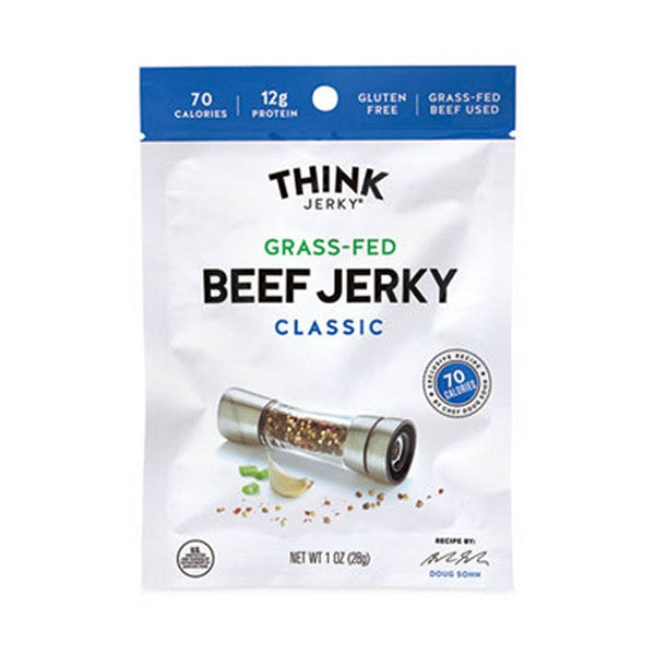 ThinkJerky Classic Beef Jerky, 1 Pouch, 12/Pack